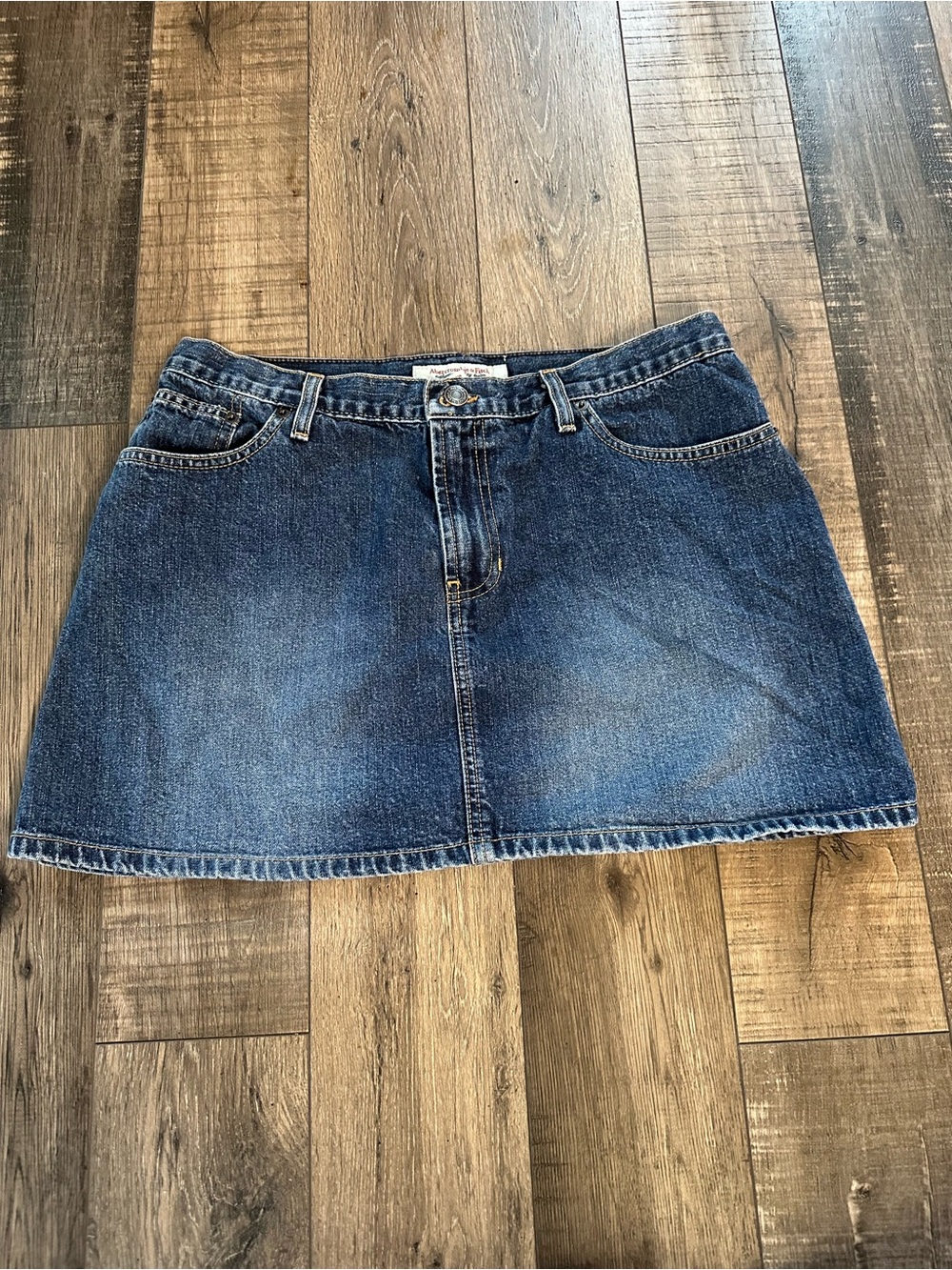 Abercrombie & Fitch Womens Mini Denim Skirt Sz 10